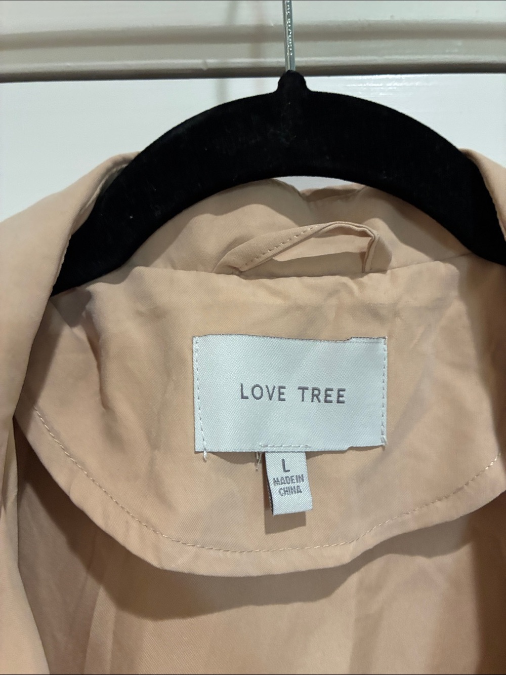 Love Tree Beige lightweight Drawstring  Jacket - Picture 2 of 4